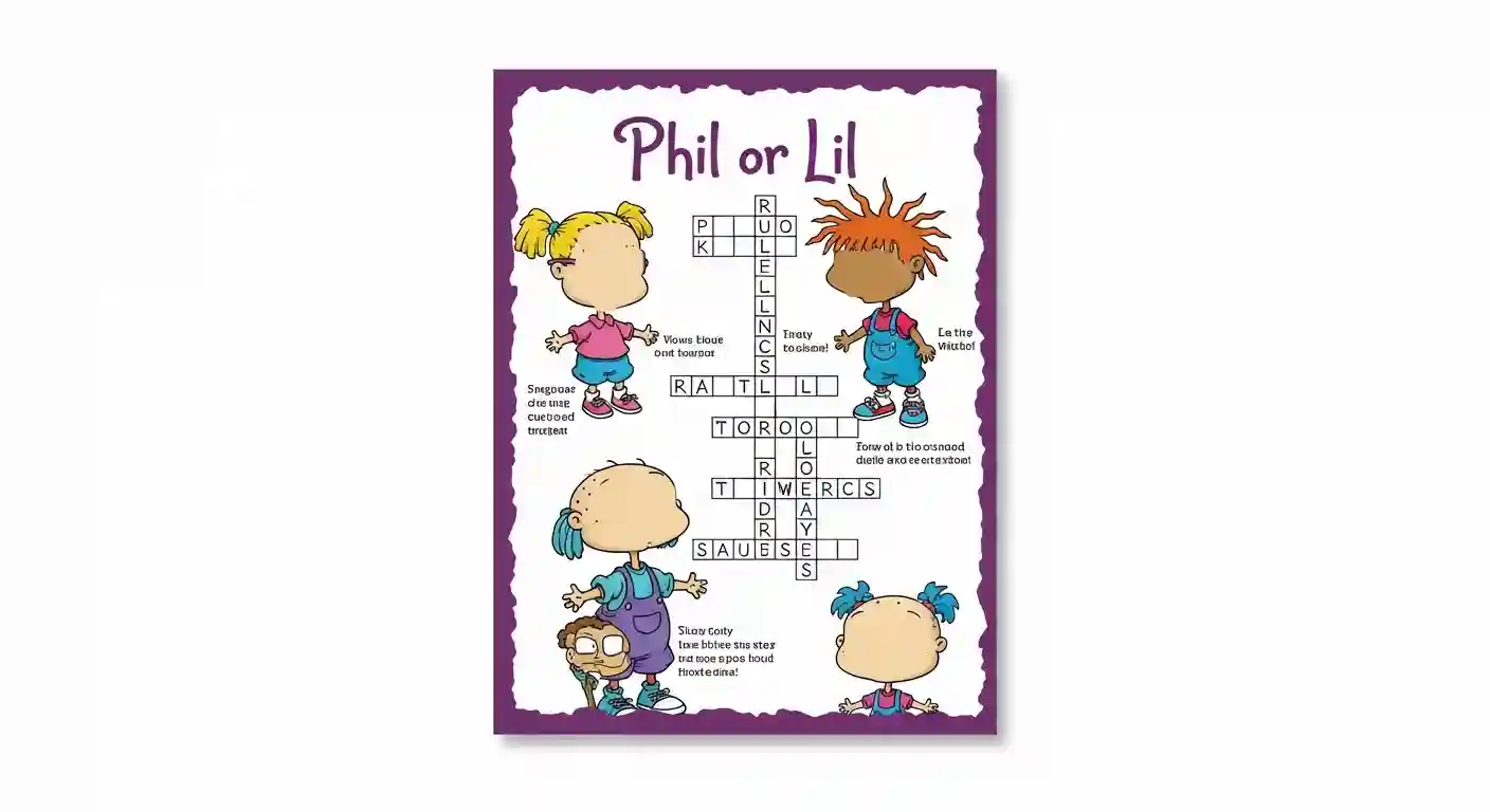 phil or lil of rugrats crossword