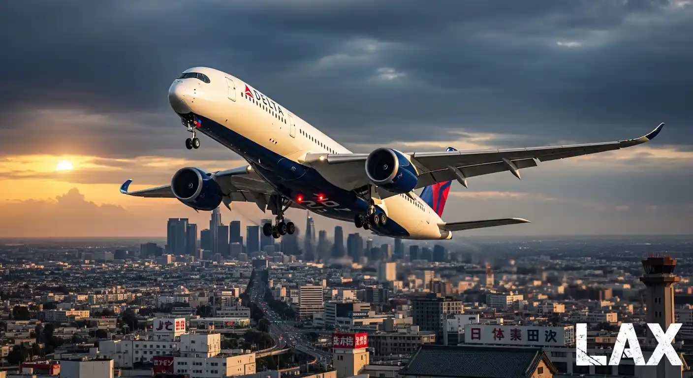 delta flight dl275 japan diversion lax