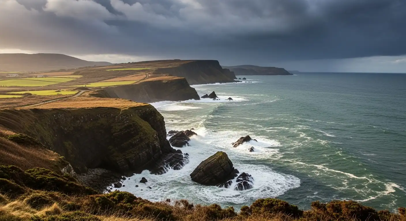 The scenic coastline near Rory McIlroy’s hometown in Northern Ireland.